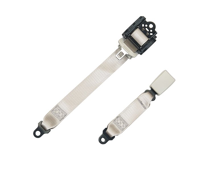 Gray seat belt -1