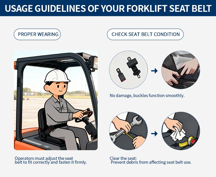 Usage Guidelines of Your Forklift Seat Belt